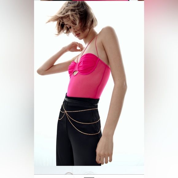 ZARA TULLE BODYSUIT - Picture 3 of 7